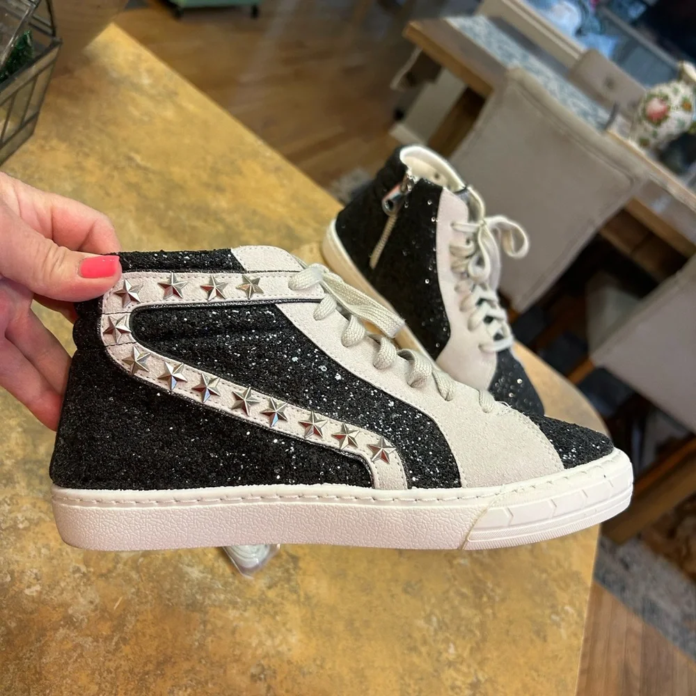 Vintage Havana Dormy Glitter High-Top Sneakers